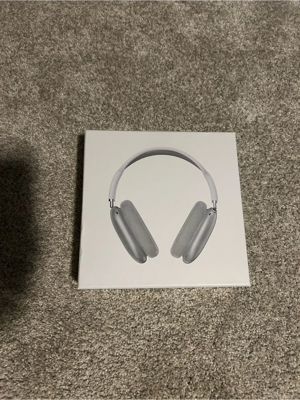 Apple Over-Ear Headphones in Silver and White
